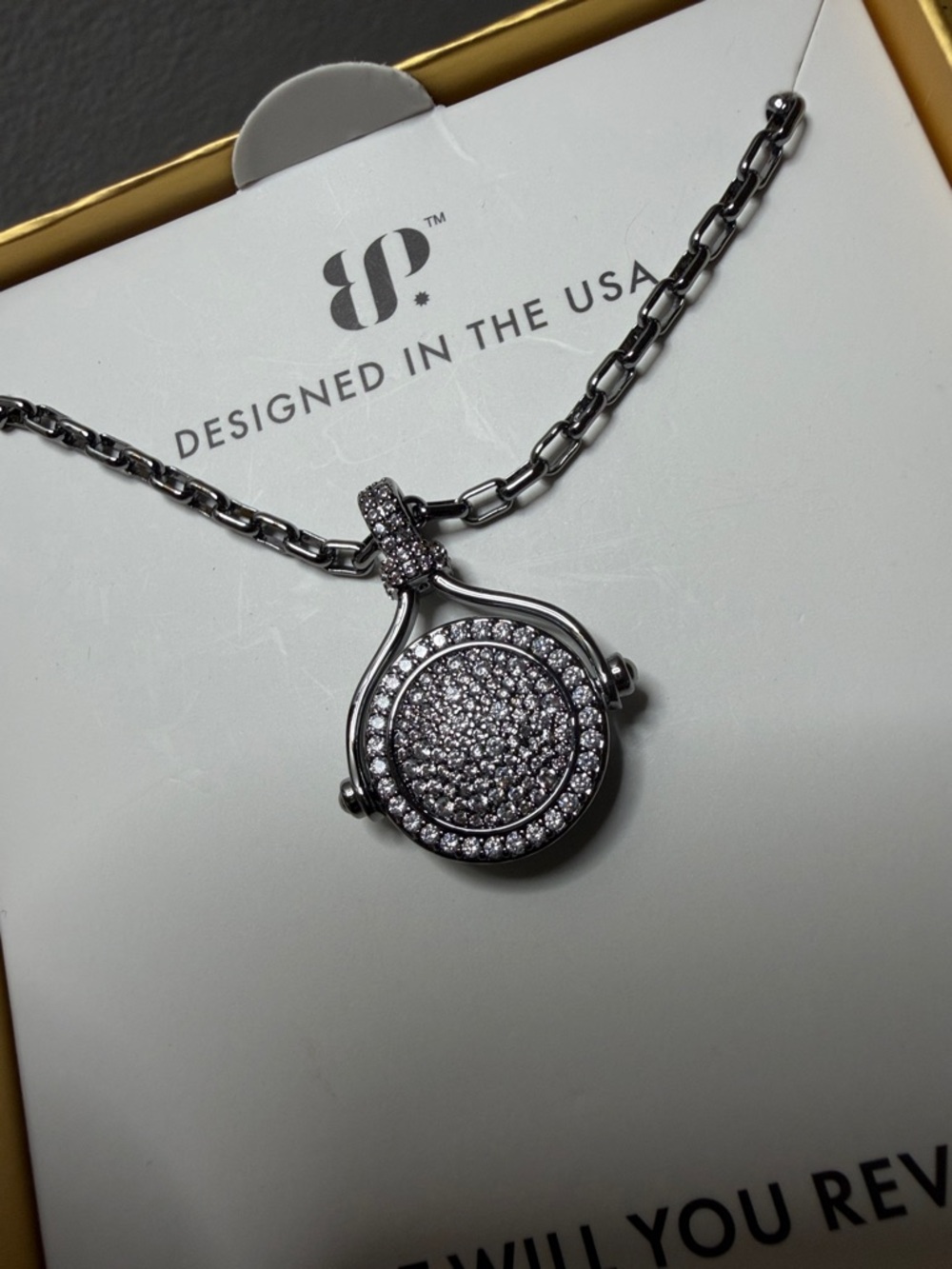 Bomb Party Gem Society Necklace Hematite - Picture 2 of 4